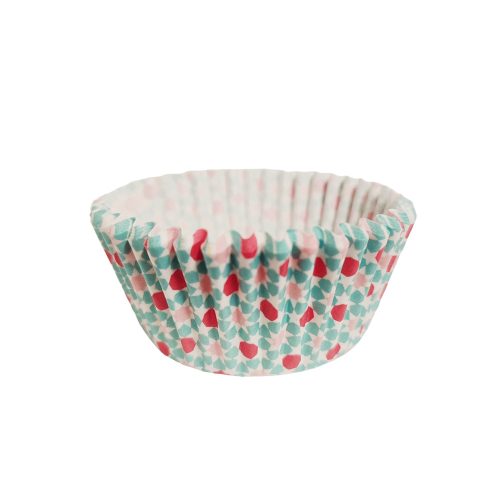 Karácsonyi muffin papír 11 cm, 100db, csillagos, virágos