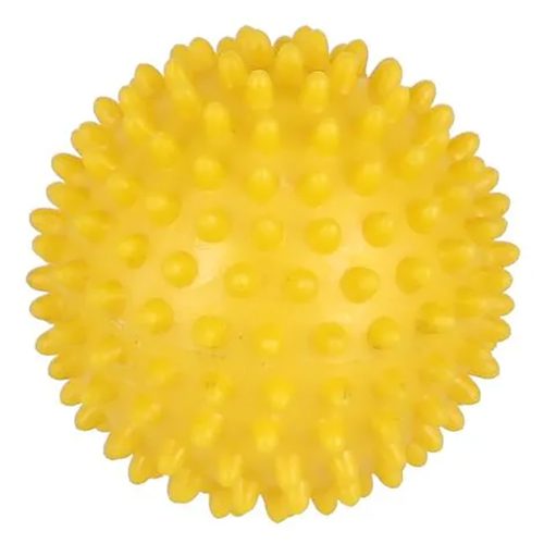 Tüskés labda, maszírozó labda 13 cm sárga