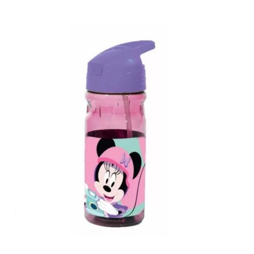 Disney Minnie egér műanyag kulacs szívószállal 550ML
