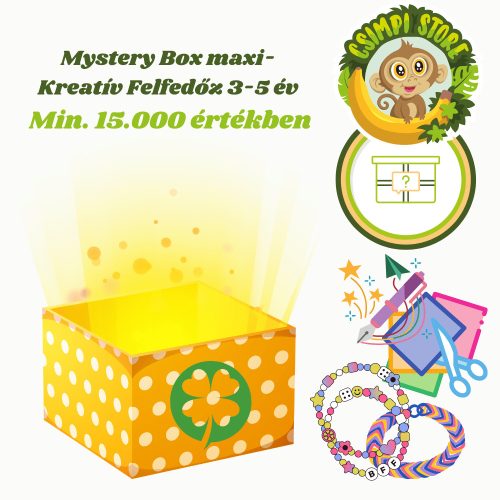 Mystery Box maxi- Kreatív Felfedőz 3-5 év- Min. 15.000 értékben